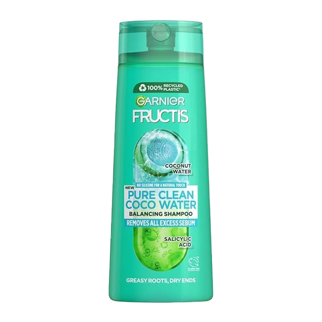  شامپو تقویت کننده گارنیر مدل Pure Fresh حاوی آب نارگیل خالص 