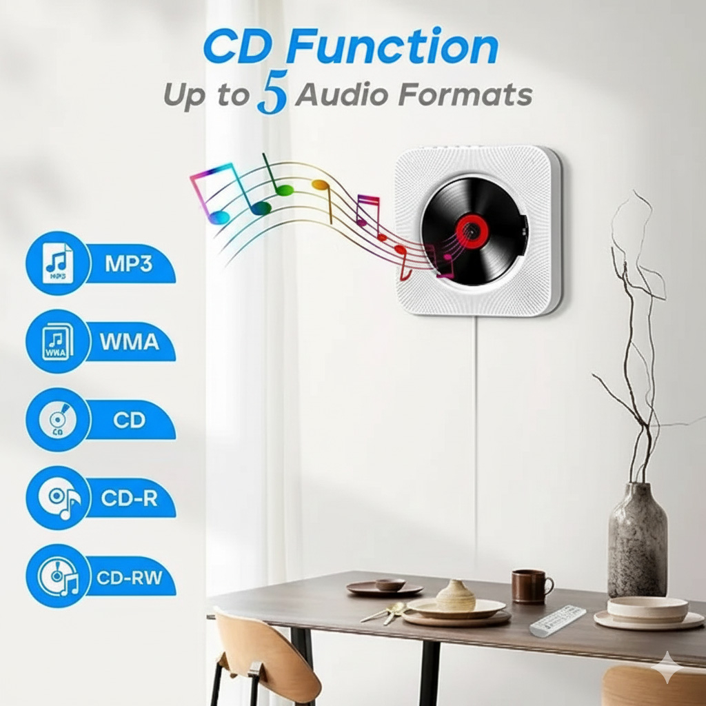 دی وی دی پلیر و اسپیکر بلوتوثی صوتی و تصویری CD PLAYER KC-808