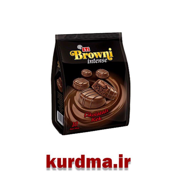 کیک خامه‌ای روکش‌دار با روکش شکلات Eti Browni Intense 160 gr اصل (عمده و خرده)