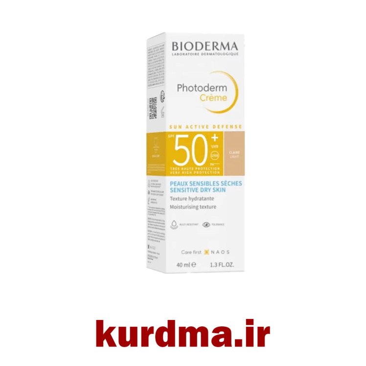 کرم ضد آفتاب بایودرما مدل BIODERMA PHOTODERM SPF50 رنگ روشن
