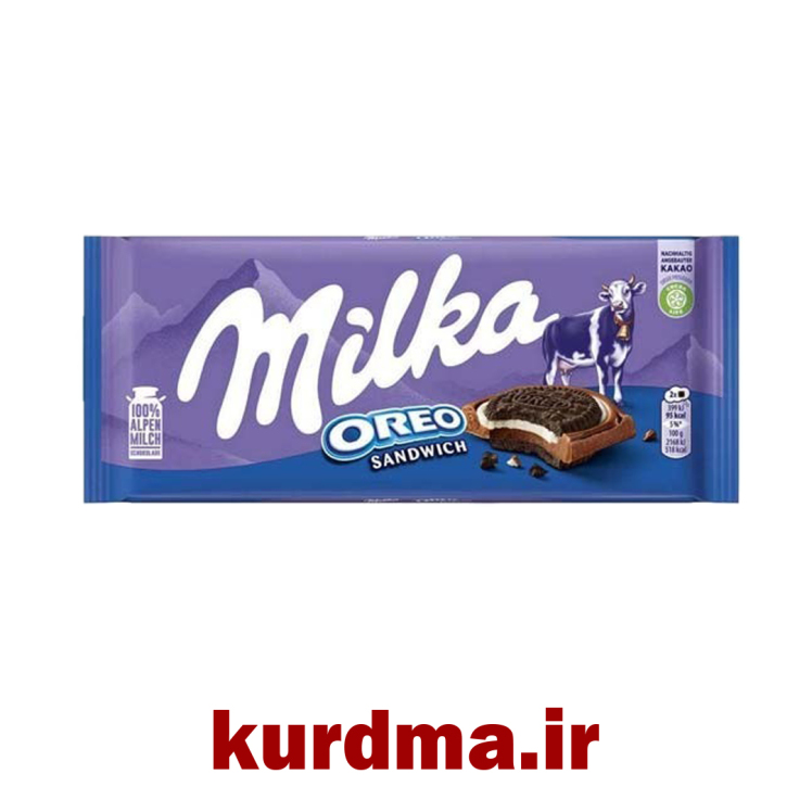 شکلات شیری با بیسکوئیت Oreo اوریو Milkal (عمده و خرده)