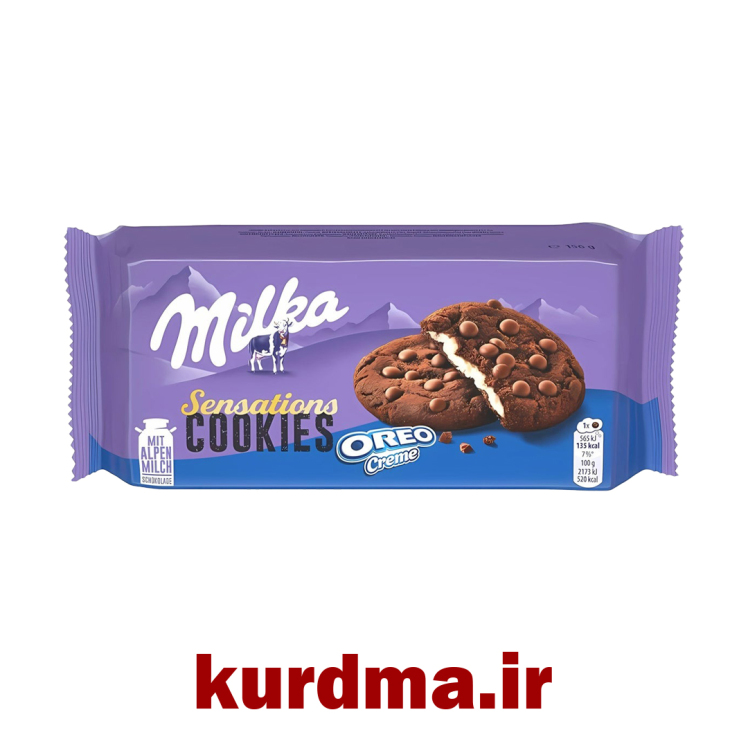 بیسکوئیت شکلاتی با کرم سفید میلکا Milka