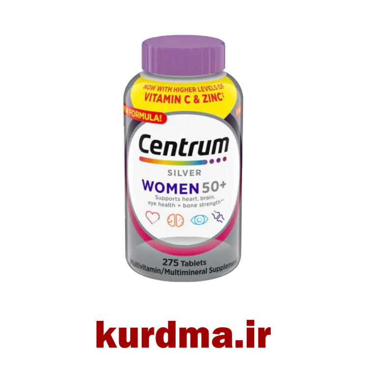 مولتی ویتامین سنتروم سیلور بانوان +50 ساخت آمریکا centrum silver women اصلی