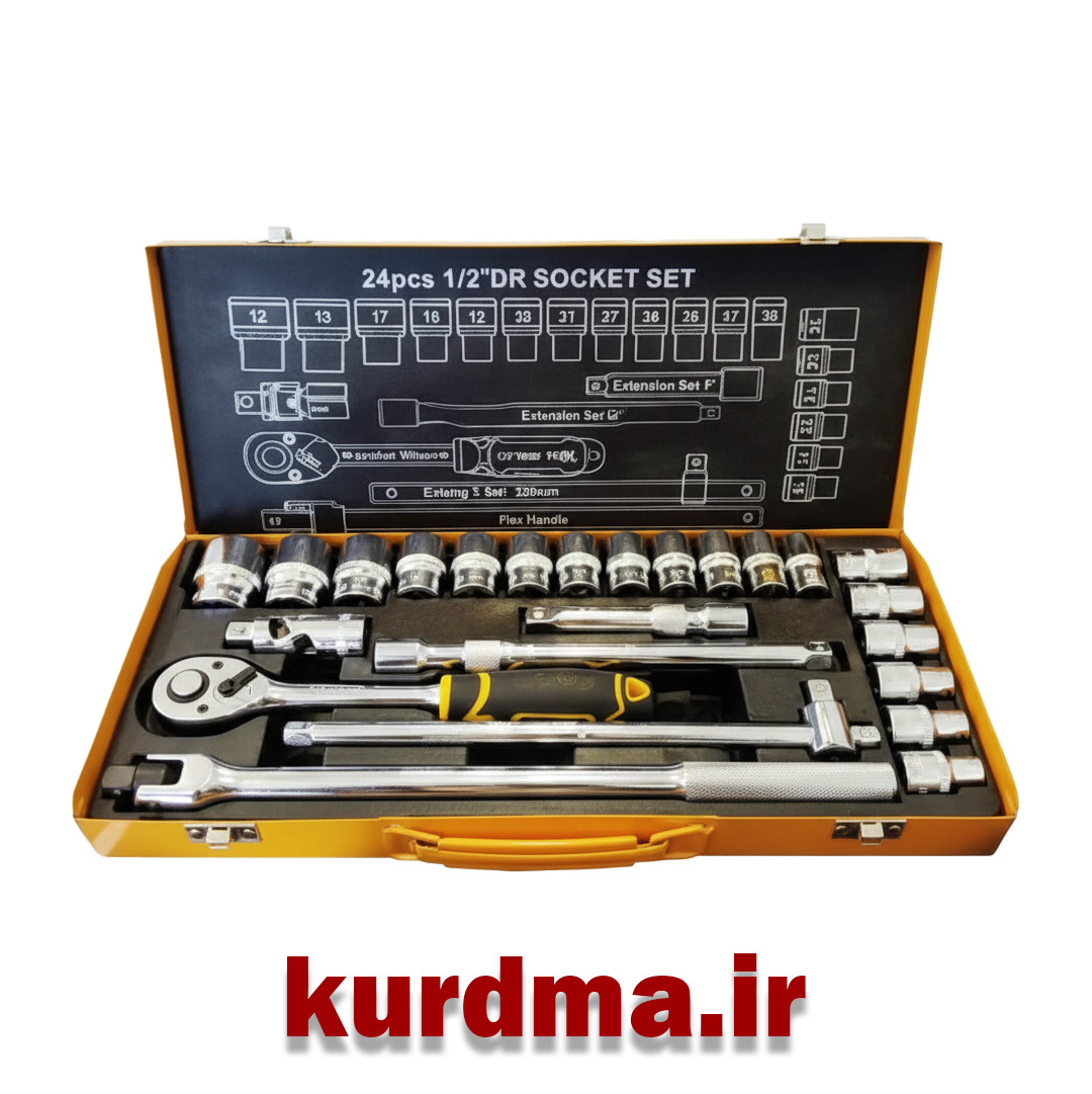  جعبه بکس 24 پارچه درایو 1/2 DINGQI ART:14001 