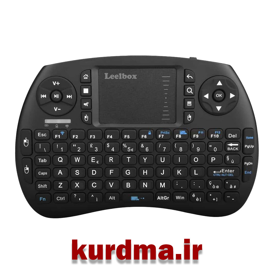  کیبورد بی سیم اندروید 2.4 گیگاهرتز با ماوس صفحه لمسی Leelbox Mini 