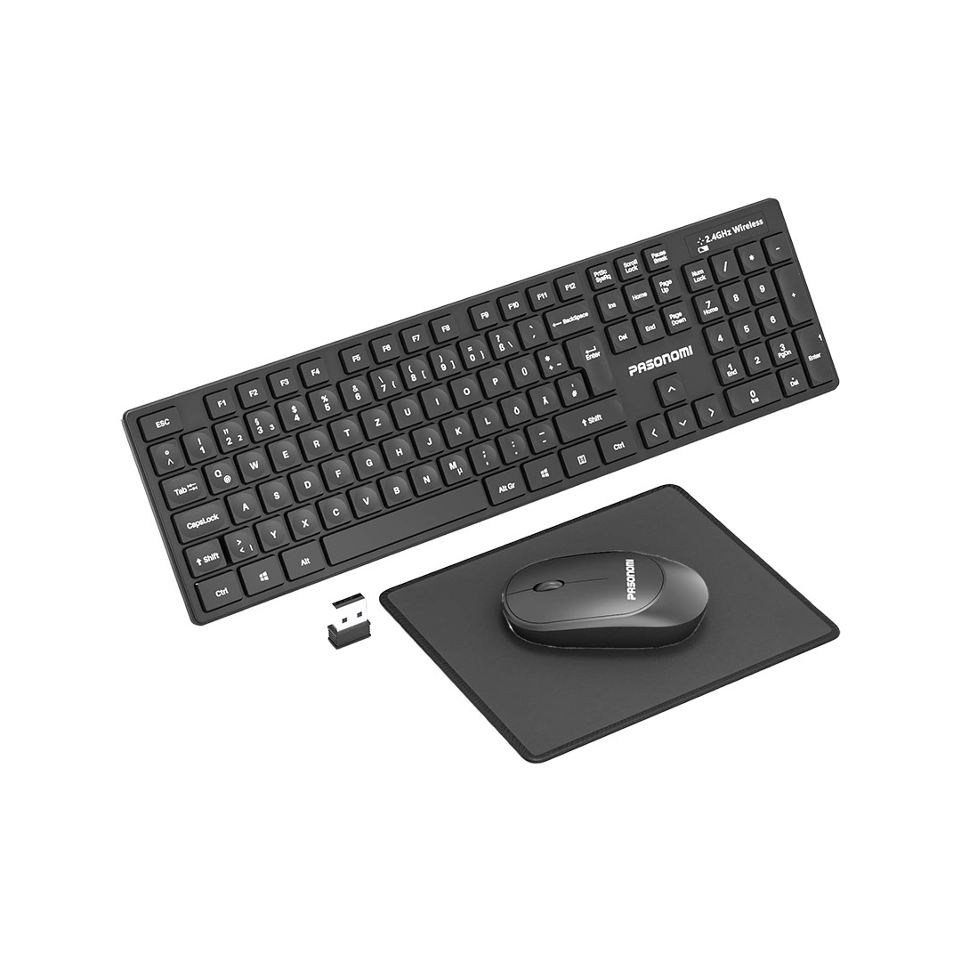  ست کیبورد و ماوس بی سیم PASONOMI KM8205 