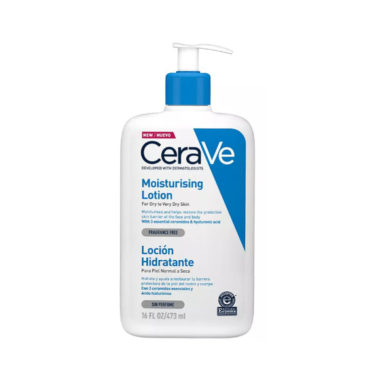 لوسیون کرم مرطوب کننده صورت و بدن سراوی Cerave حجم 473Cerave Moisturizing Lotion For Dry To Very Dry Skin 473ml