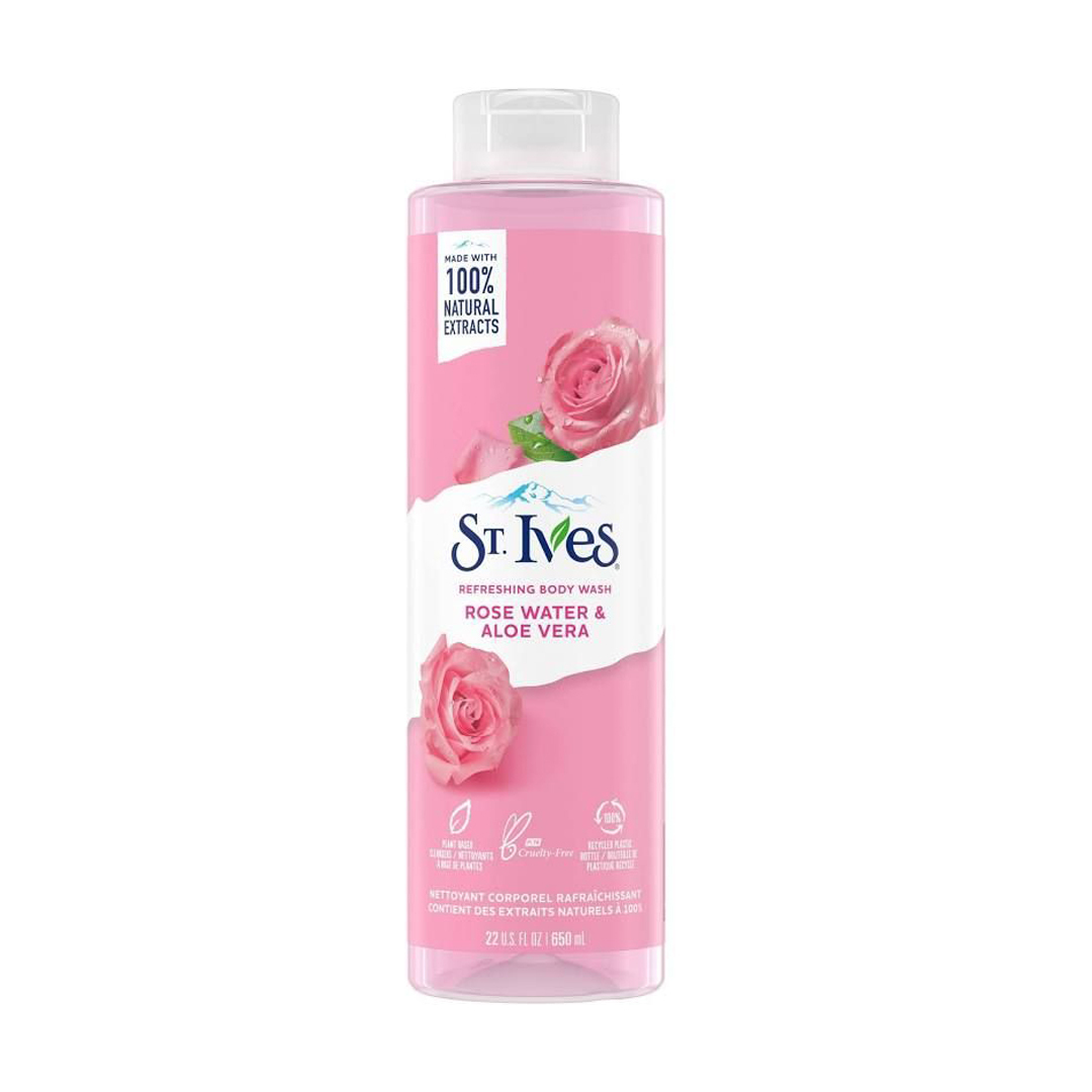  شامپو بدن با رایحه Rose Water & Aloe Vera حاوی گل رز و آلوئه ورا 