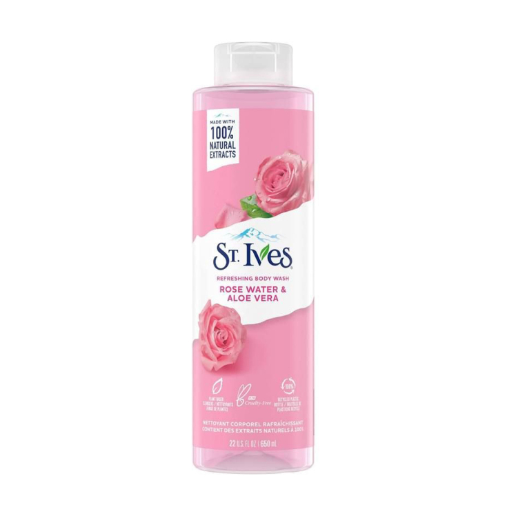 شامپو بدن با رایحه Rose Water & Aloe Vera حاوی گل رز و آلوئه ورا 