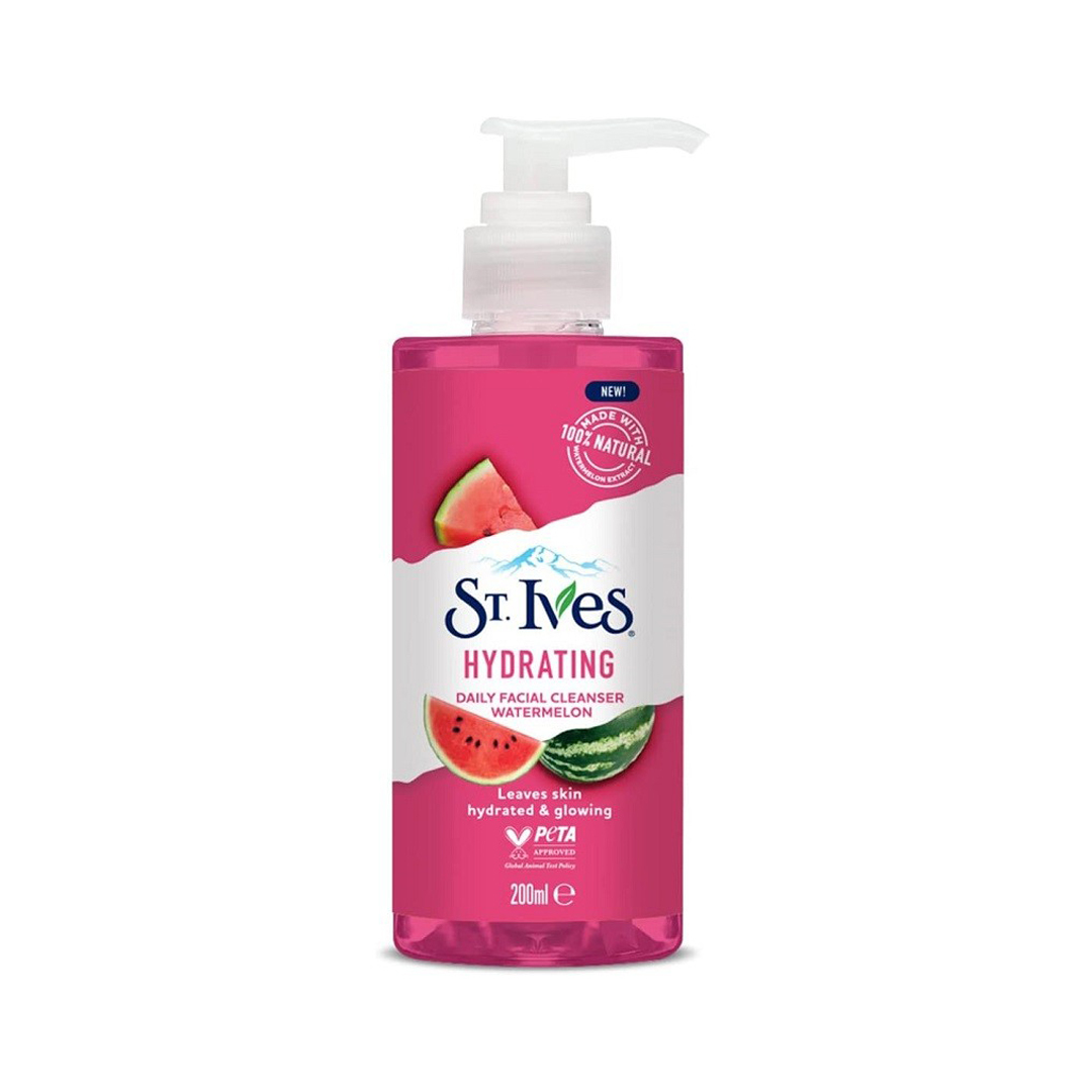  ژل شستشو صورت اس تی ایوز St. Ives مدل Hydrating Daily Facial Cleanser Watermelon 