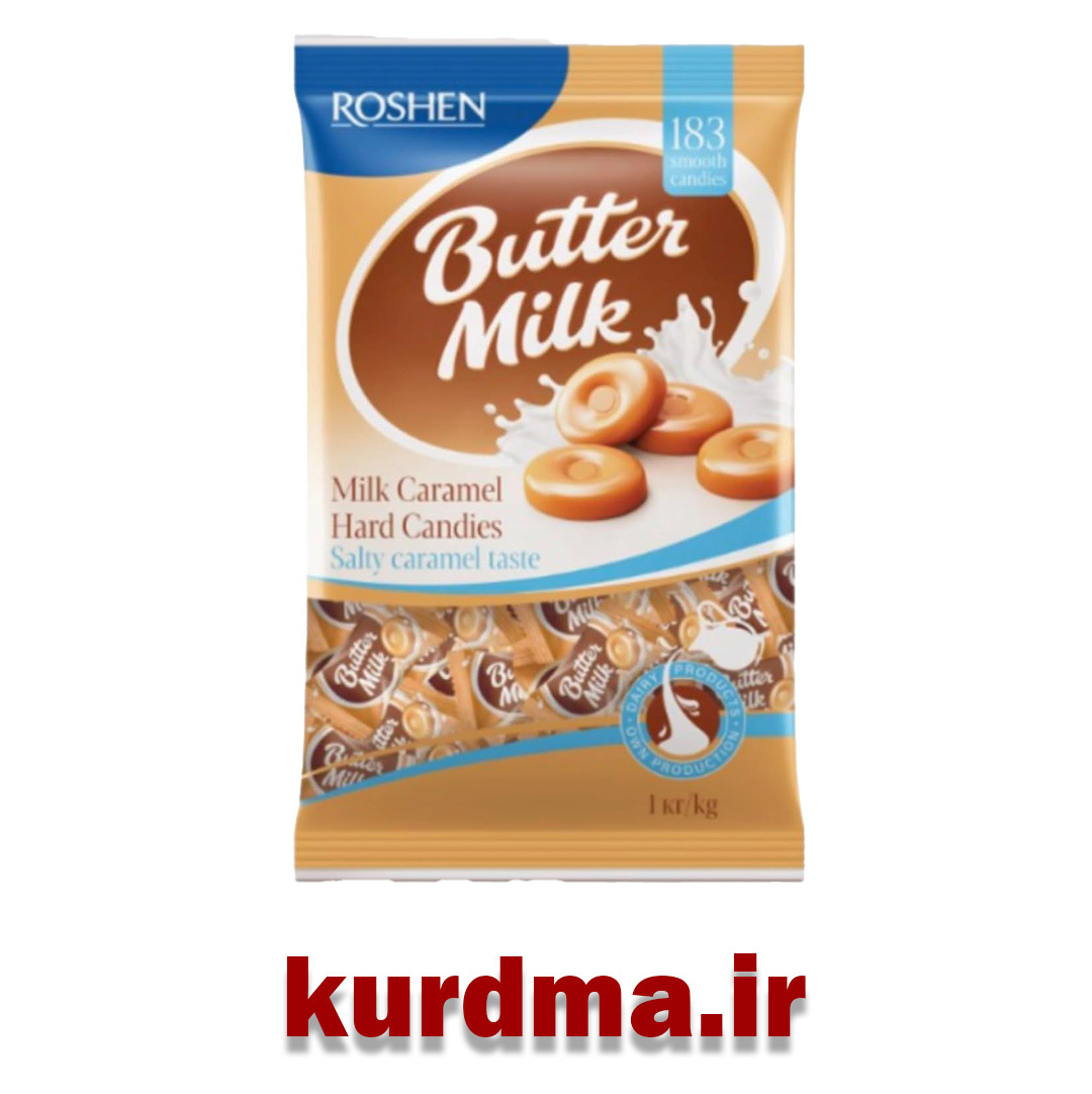  آبنبات‌های سفت با طعم کره و کارامل ۱ کیلوگرم Roshen 