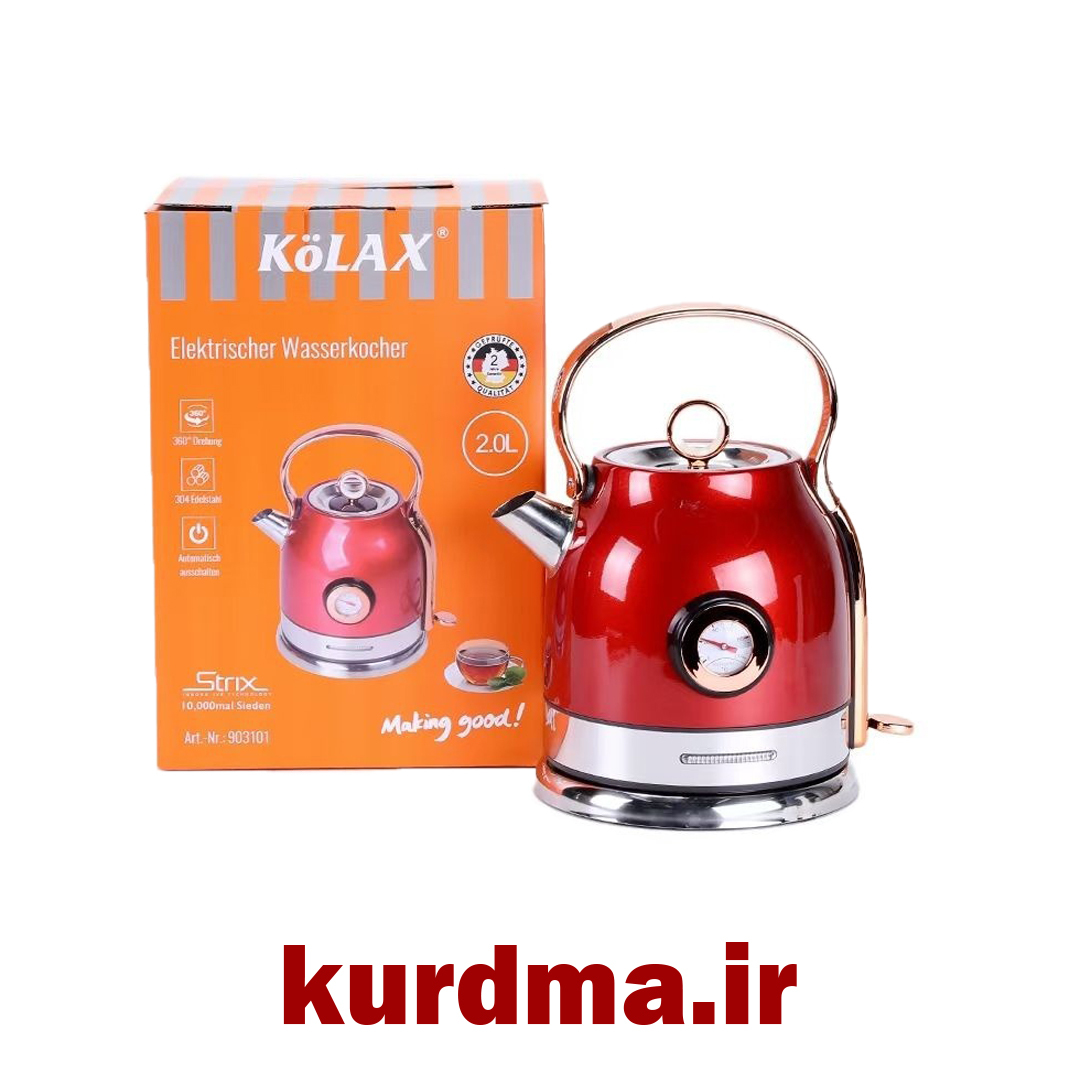 کتری اب دوجداره برقی 2 لیتری مدلretro