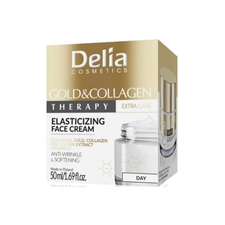 کرم گلد کلاژن شب جوانساز برند delia اورجینال