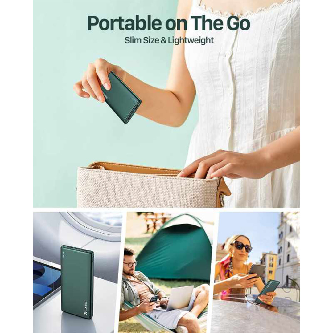  پاوربانک کول‌ریل Coolreall با ظرفیت 10000میلی‌آمپر ساعت اورجینال 