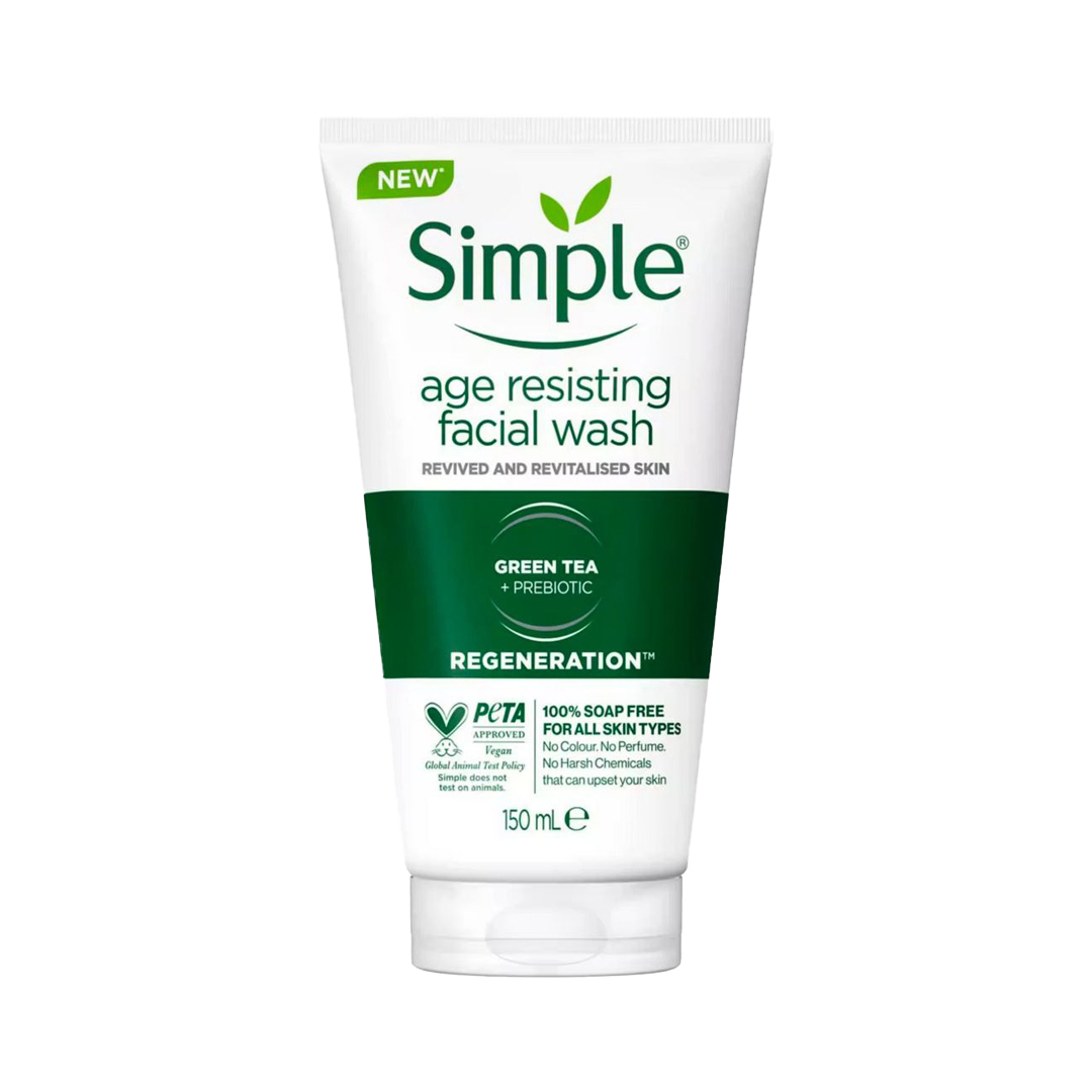  ژل شستشوی صورت ضد پیری age resisting سیمپل Simple 