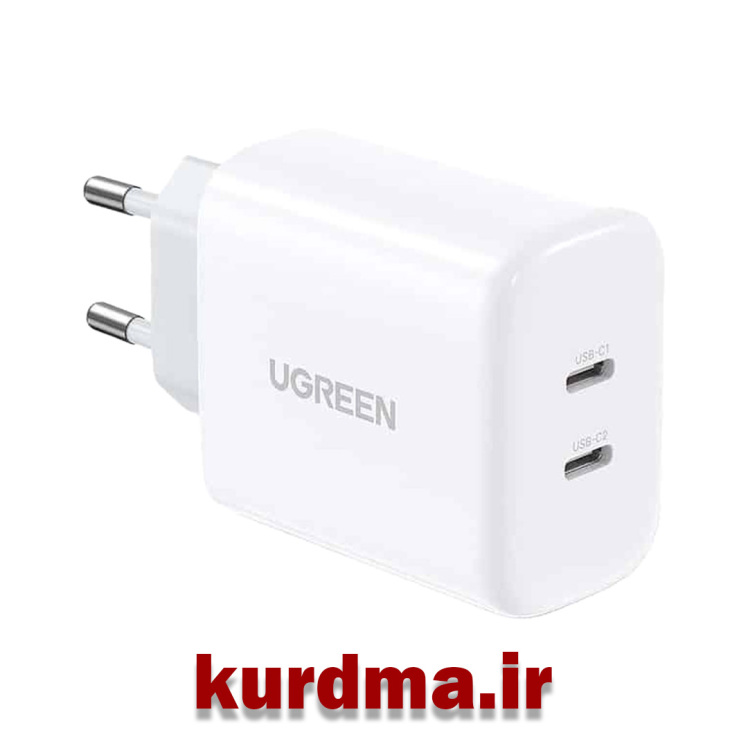 شارژر 2پورت سریع یوگرین UGREEN CD243 Nexode 40W Charger