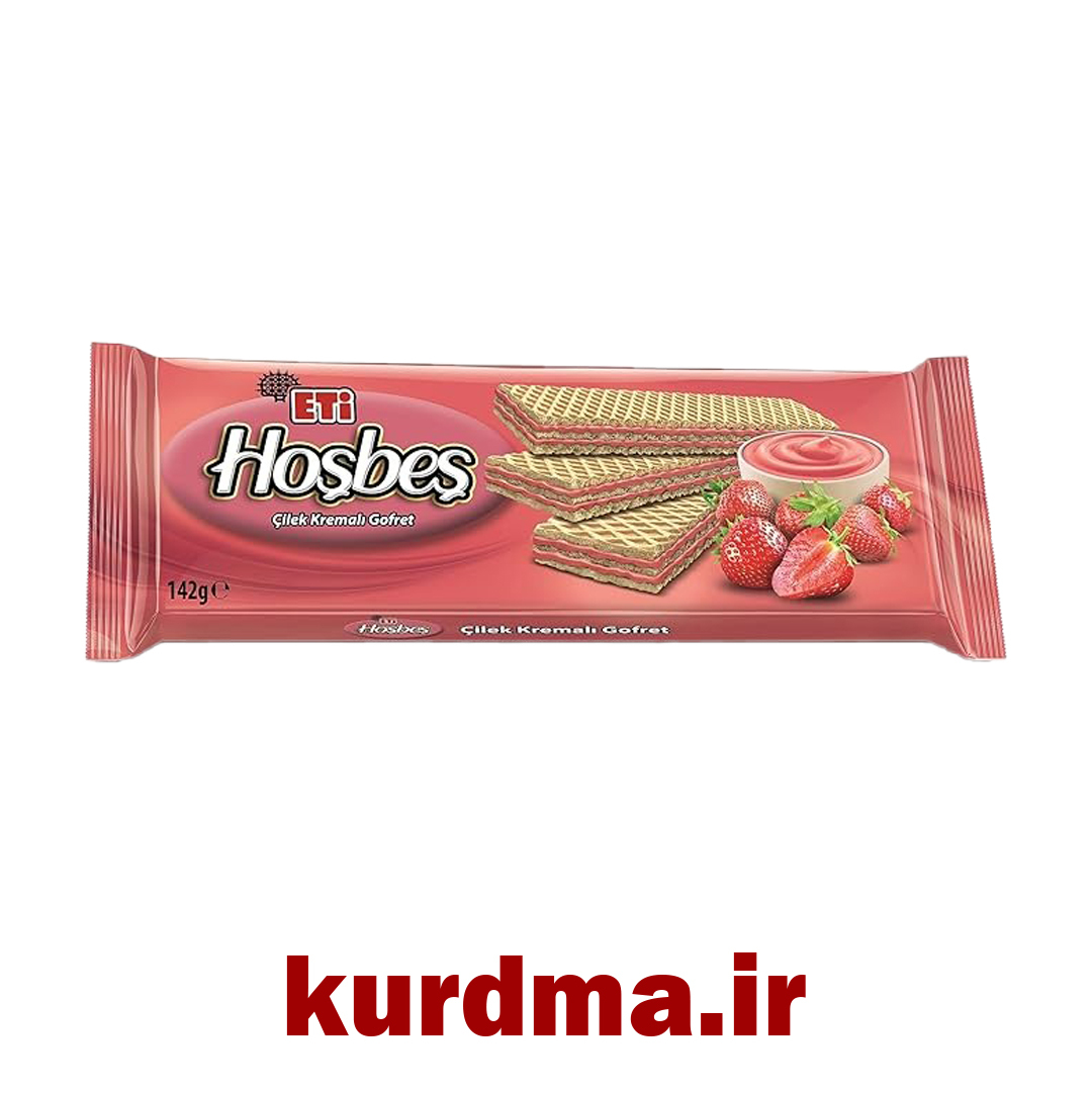  ویفر کرم‌دار با طعم توت‌ فرنگی ۱۴۲ گرمی Eti ( عمده و خرده ) 