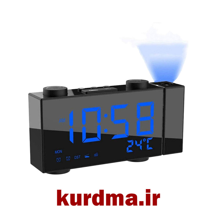 ساعت دیجیتال پروژکتوری و رادیو Kaiji Lighting