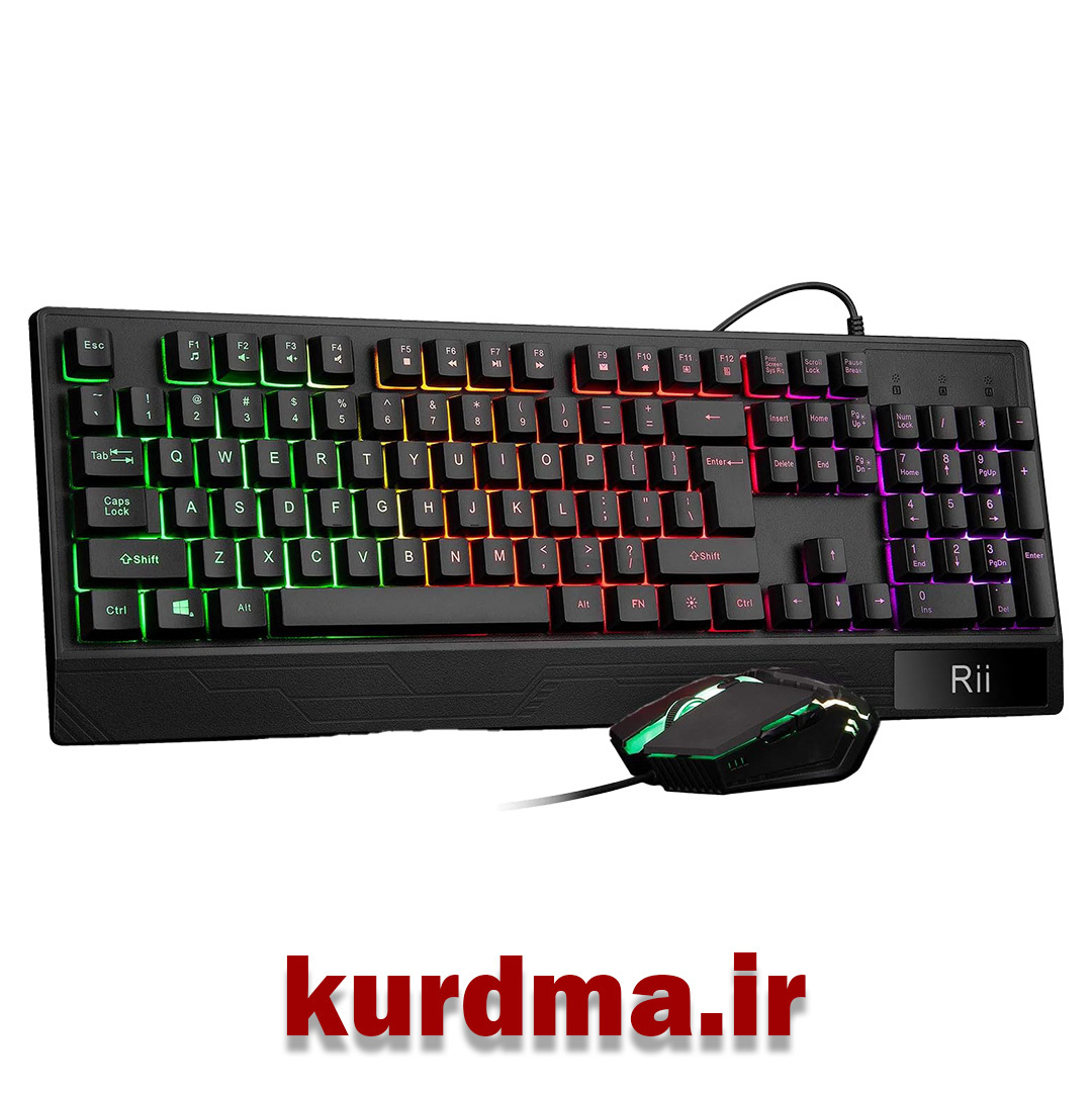  ست کیبورد و ماوس گیمینگ Rii | RK400 RGB 