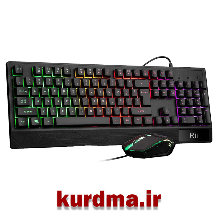 ست کیبورد و ماوس گیمینگ Rii | RK400 RGB