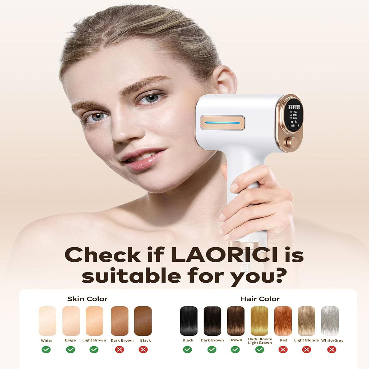 لیزر مو های زائد IPL خانگی برند HIKYSKIN R2815G