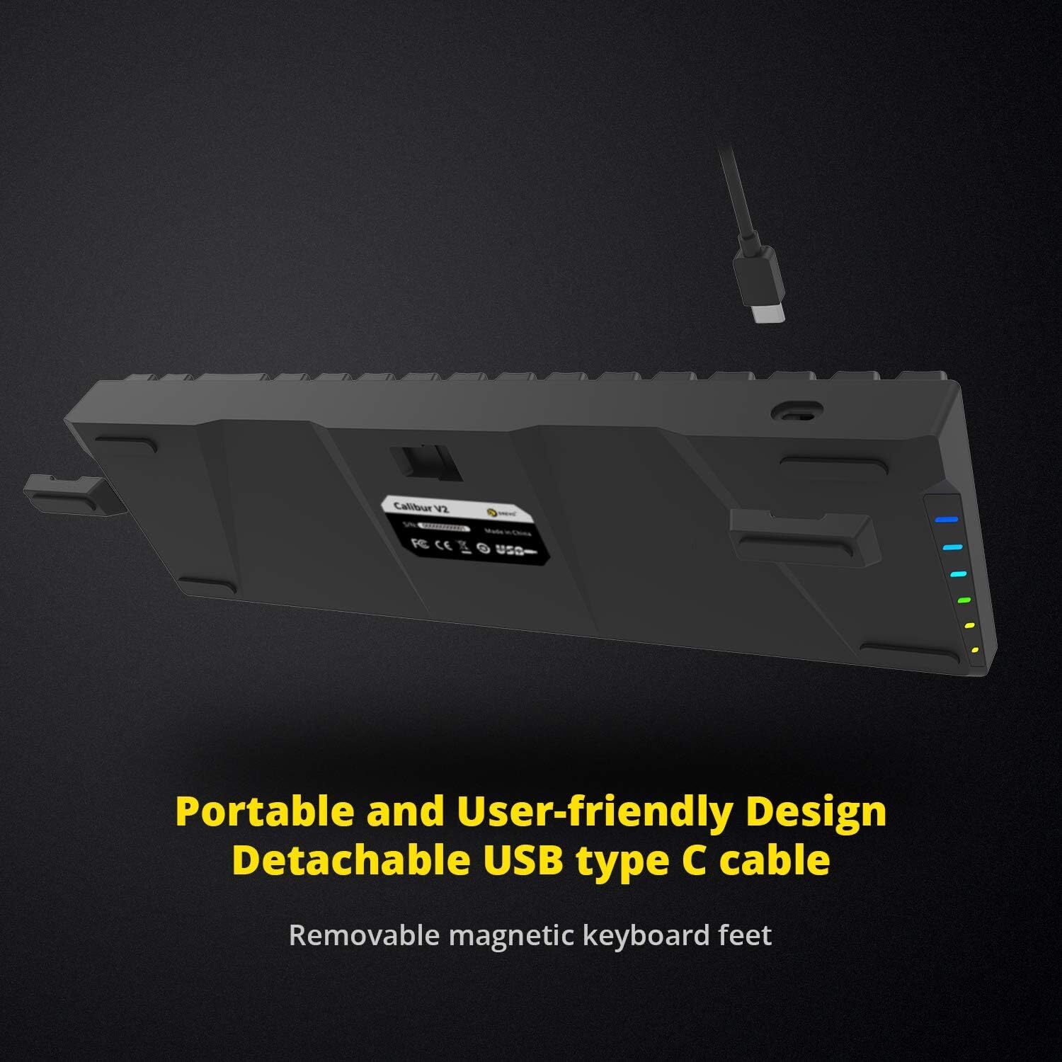 کیبورد مکانیکی گیمینگ DREVO Calibur V2 TE RGB اورجینال