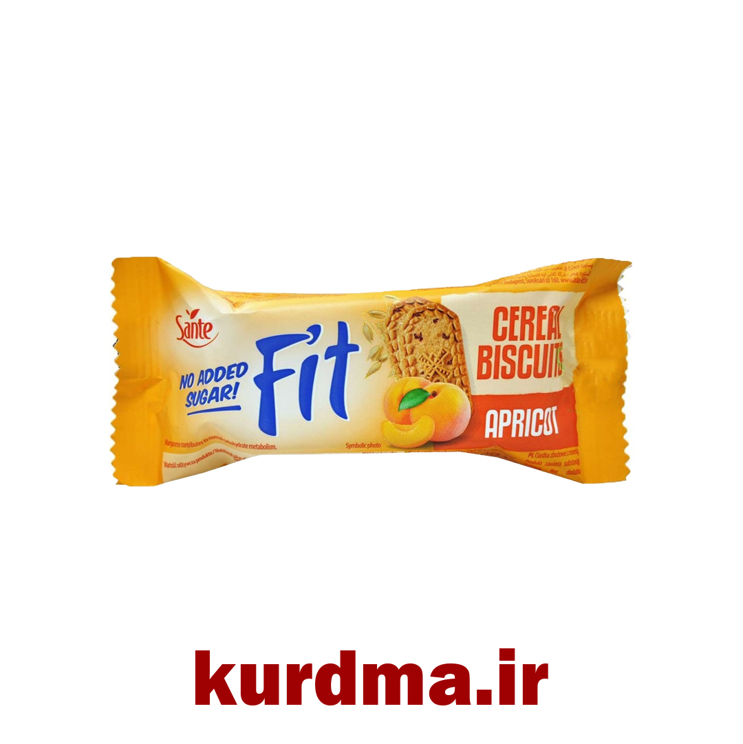  بیسکویت غلات رژیمی با طعم زردآلو Sante ( عمده و خرده ) 