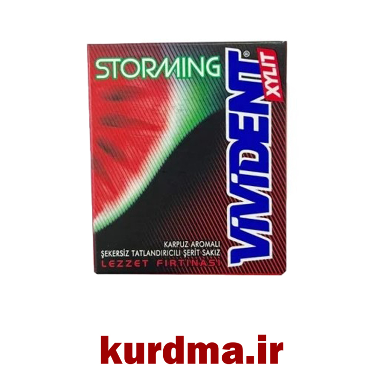 آدامس نواری بدون شکر با طعم هندوانه Vivident ( عمده و خرده )