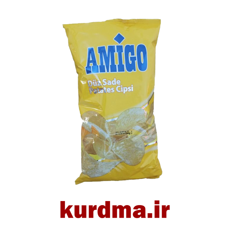 چیپس سیب‌زمینی ساده نمکی AMIGO