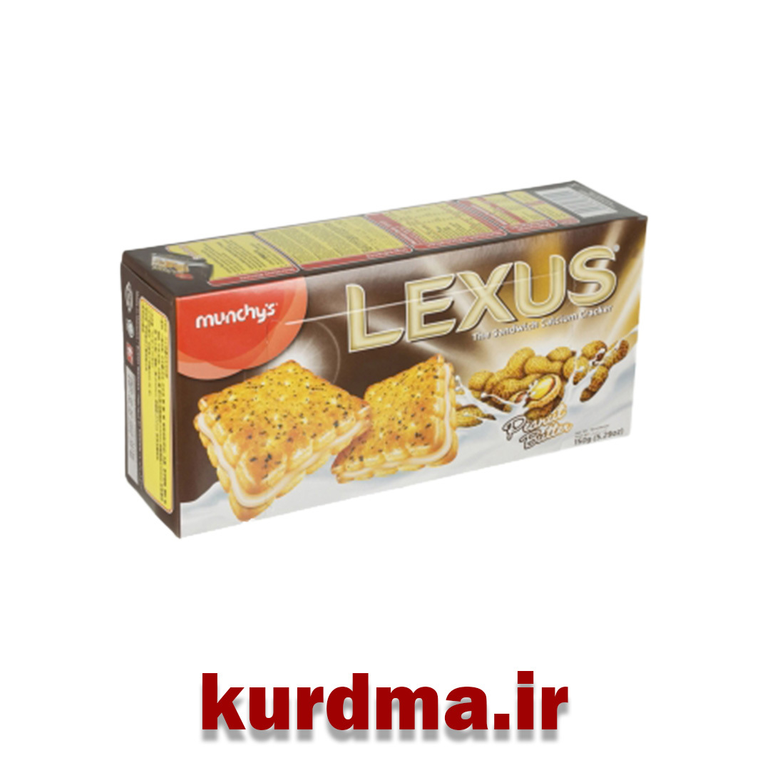  کراکر بادام زمینی 8 تایی 150 گرمی مانچیز LEXUS اصل (عمده و خرده) 