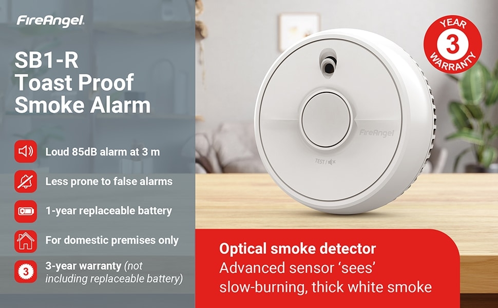 دتکتور دود اپتیکال مدلFireAngel SB1-R