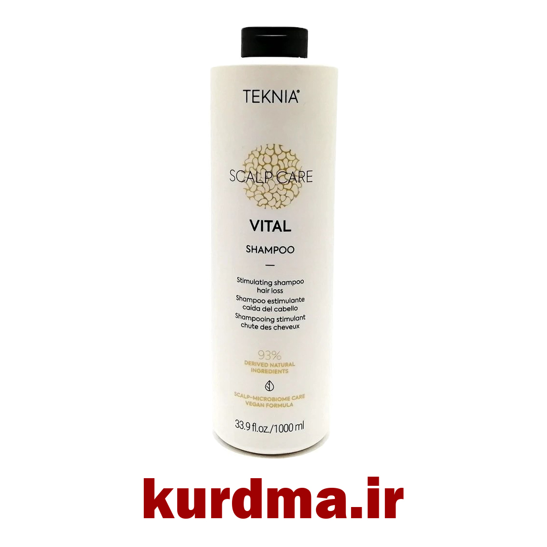  شامپو مو ضد ریزش لاکمه بدون سولفات مدل VITAL با ۹۳٪ ترکیبات طبیعی 
