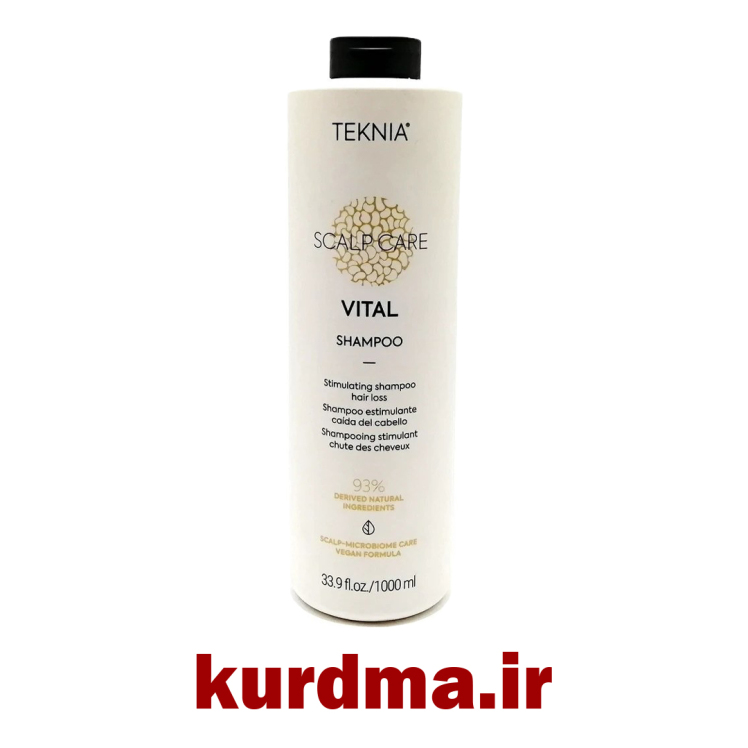 شامپو مو ضد ریزش لاکمه بدون سولفات مدل VITAL با ۹۳٪ ترکیبات طبیعی