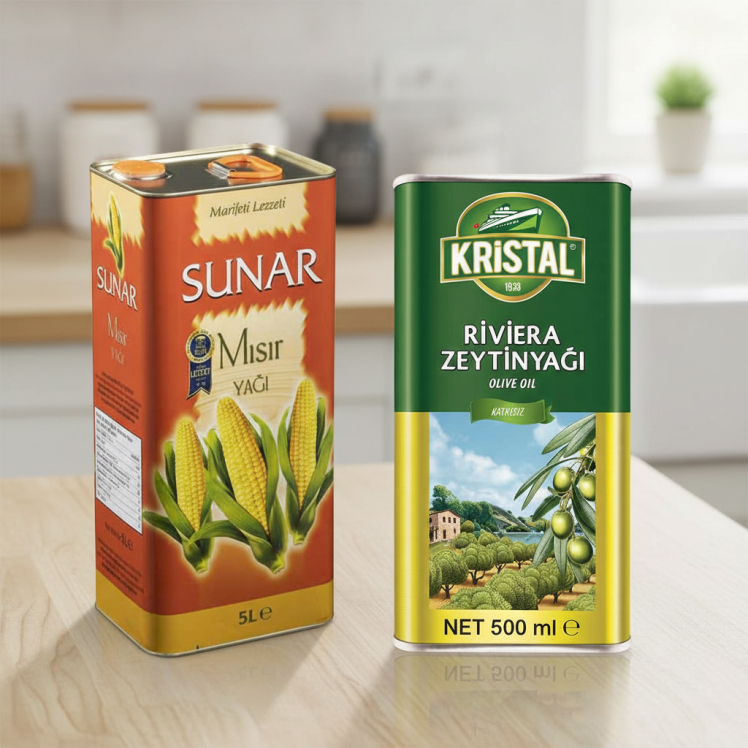 خرید روغن ذرت سونار و روغن زیتون کریستال