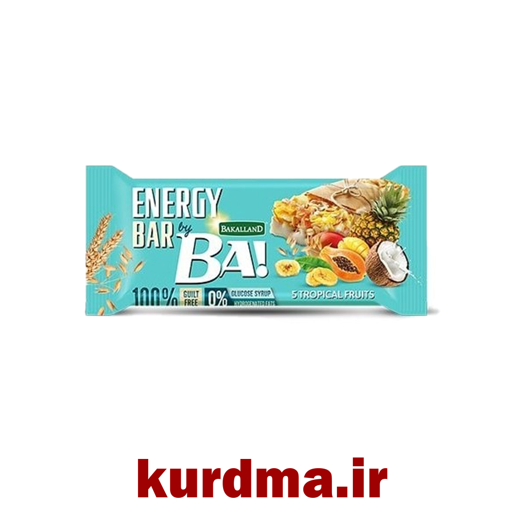  بار انرژی‌زا با طعم ترکیبی ۵ میوه گرمسیری Bakalland ( عمده و خرده ) 