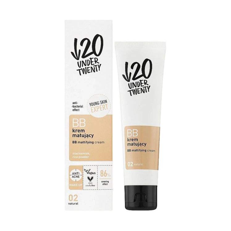 BB کرم مات‌کننده آنتی‌باکتریال Under Twenty