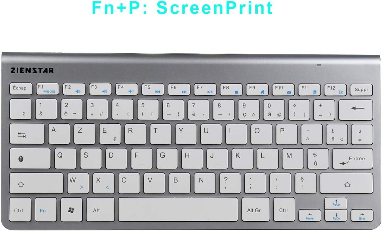  کیبورد بی‌سیم Zienstar -Mini 2.4GHz اورجینال 