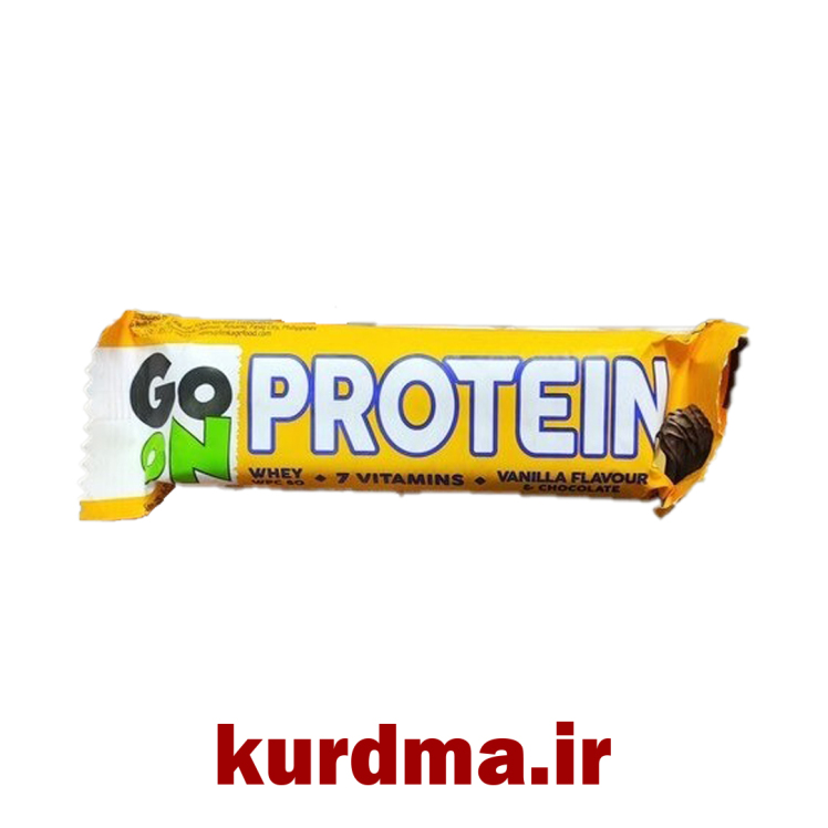 پروتئین بار با طعم وانیل با پوشش شکلاتی برند GO ON PROTEIN ( عمده و خرده ) 