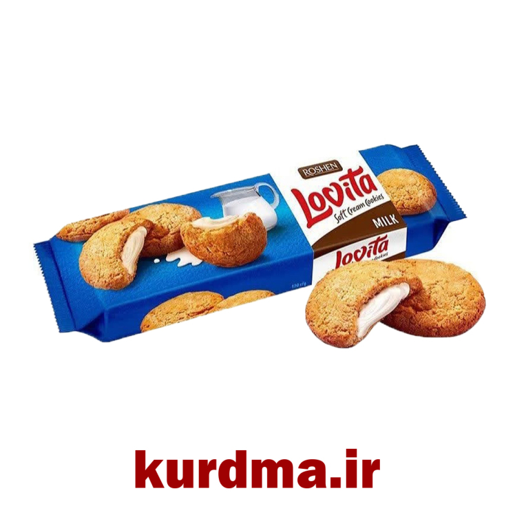 بیسکوئیت کرم دار شیری لوویتا Lovita