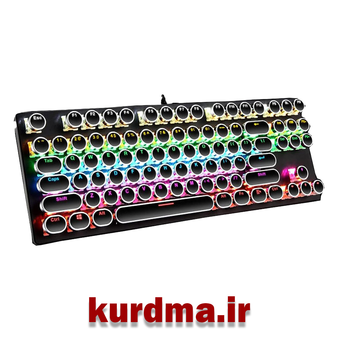 کیبورد RGB مخصوص بازی کرون مدل مکانیکال Crown Mishango HJK917