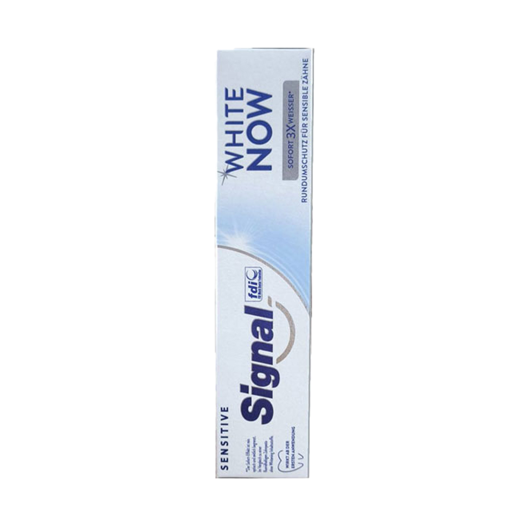  خمیر دندان سفید کننده سیگنال سری White Now مدل Sensitive حجم 75 میل 