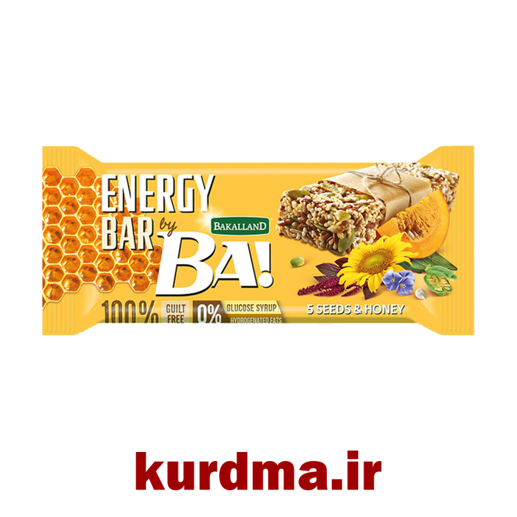 بار انرژی‌زا با طعم ترکیب ۵ دانه مغذی + عسل طبیعی Bakalland ( عمده و خرده )