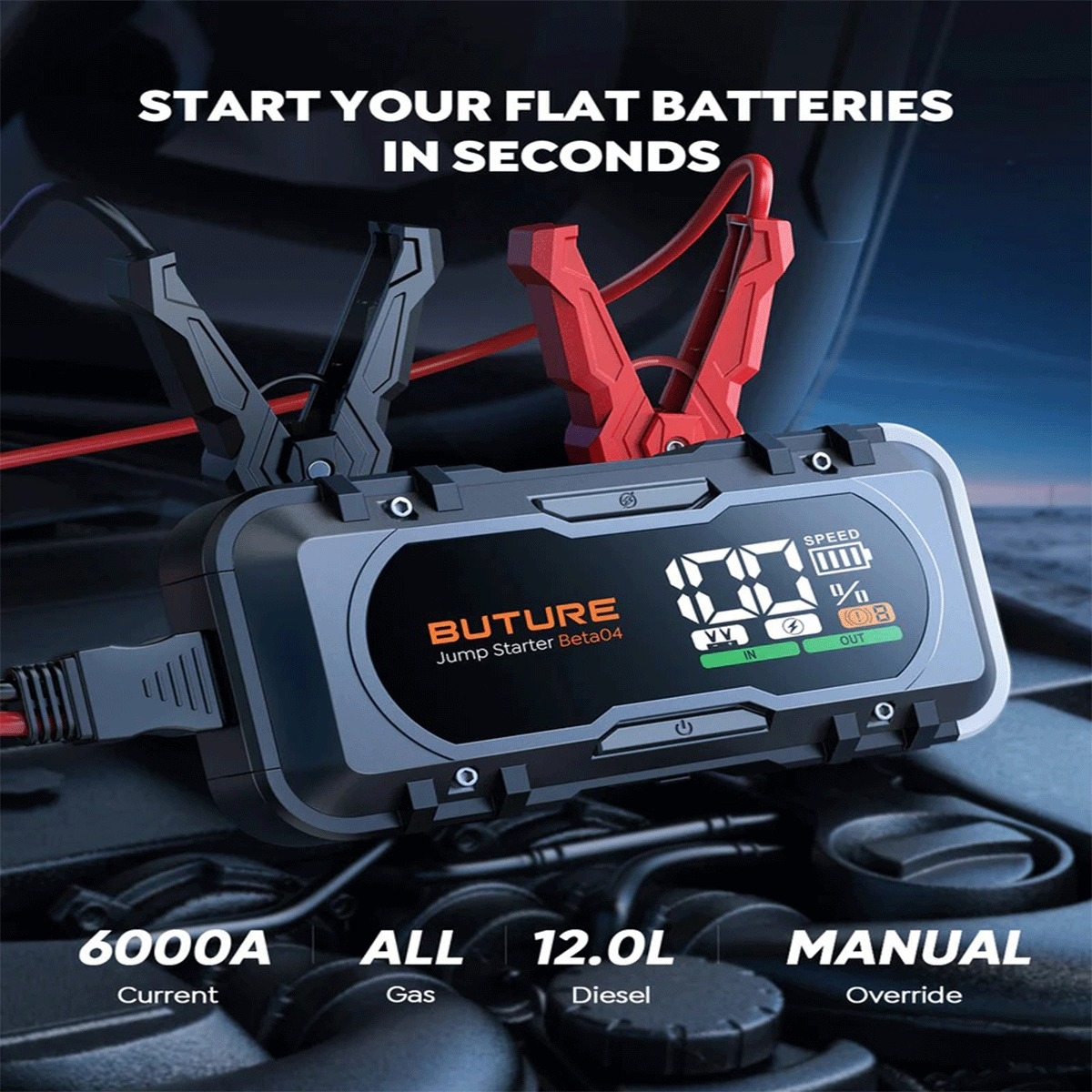  جامپ استارتر همراه با کمپرسور هوا مدل BUTURE BETA04 