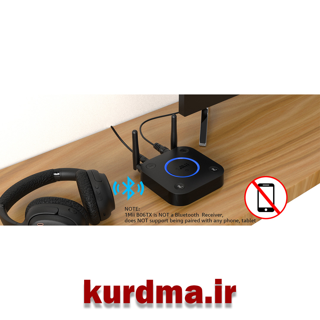  فرستنده بلوتوث ۵.۲ دوتایی وان می Mii B06TX 1 