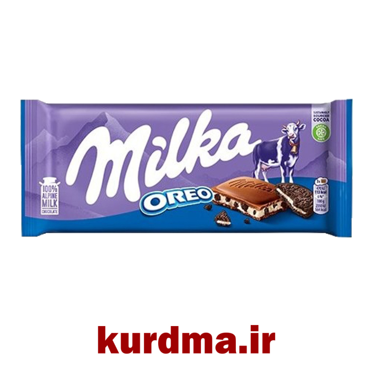 شکلات شیری با تکه های بیسکوئیت Oreo و کرم سفید Milkal (عمده و خرده)